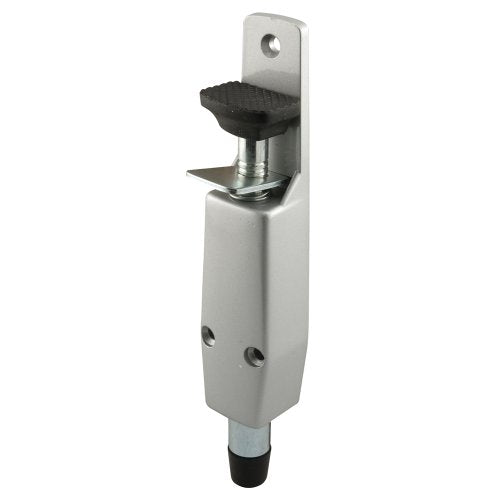Prime-Line Products J 4595 Spring Loaded Step-On Door Holder with Aluminum Painted Diecast