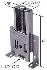 CRL 1-1/2" Plastic Mirror Wardrobe Door Roller for Cox - N6817