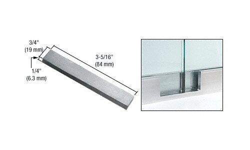 CRL 3/4" (19 mm) Rigid Rubber Spacing Blocks With Adhesive [100 pack] - GR7ASB