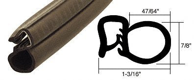 CRL Bulb Seal for 1973-1996 Chevrolet/GMC Trucks - DWB111073