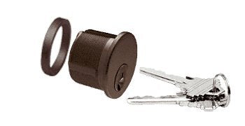 CRL Duranodic Bronze Keyed Cylinder for Center Lock with Deadlatch - DRA50DU