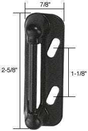 CRL Black Screen and Storm Door Strike Plate by CR Laurence - K5004