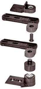 CRL Dark Bronze Offset Pivot Set for Aluminum Doors - 689313