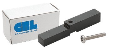 CRL Black Adapter Block for Prima, Shell and Rondo Hinges - HAB01BL