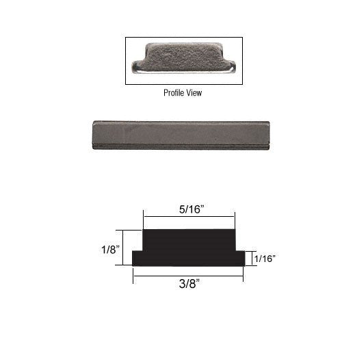 CRL 2-1/2" T-Magnet for S0H334 Handles and Shower Doors - TMAG212