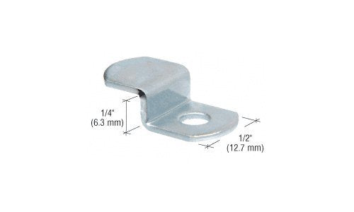 CRL Zinc Plated Offset Mirror Clip for 1/4" Glass [100 pack] - Z44