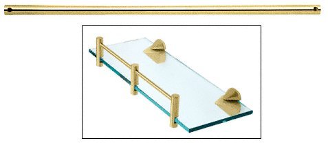 CRL Brass 24" Glass Shelf Rods - RD24BR