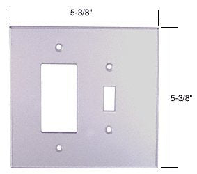 CRL Decora Switch Acrylic Mirror Plate - Clear - PMP206
