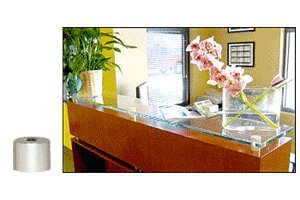 CRL Satin Chrome 3/4" Diameter by 3/4" Long Standoff Base - S0B3434SC