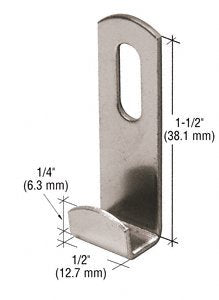CRL 3/8" Slotted Round Lip Mirror Clips - 100A38