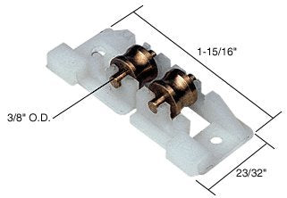 CRL Sling Window Roller with Dual 3/8" Brass Wheels for Merzon Windows - G3131
