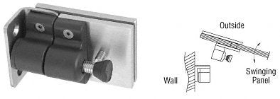 CRL Brushed Stainless Wall/Square Post Mount Gate Latch - MLSP4BS