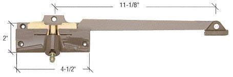 CRL Stone 11-1/8" Left Hand Casement Operator - H4015