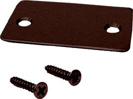 CRL Duranodic Bronze Shallow "U" Channel End Cap with Screws - SCECDU