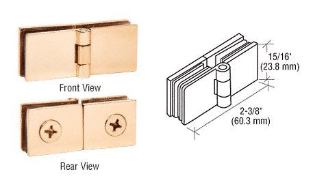 CRL Brass Glass-to-Glass Inline Hinges - EH248