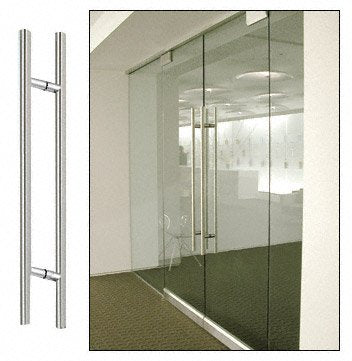 CRL Polished Stainless 48" Extra Length Ladder Style Back-to-Back Pull - 48LPPS