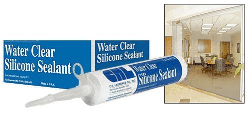 CRL Water Clear Silicone Sealant - 10.3 Fluid Ounce Cartridge - WCS1