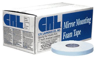 CRL Black 1/16" x 3/4" All-Purpose Foam Mounting Tape - CRL421634