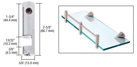 CRL Chrome Right Hand Rod Support - RDB3CH