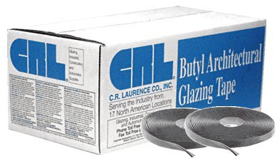 CRL Gray 1/4" x 1/2" Butyl Architectural Tape [20 rolls] - GT407