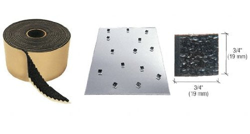 CRL 3/4" x 3/4" Pebbled No-Adhesive Shipping Pads - PNA34B