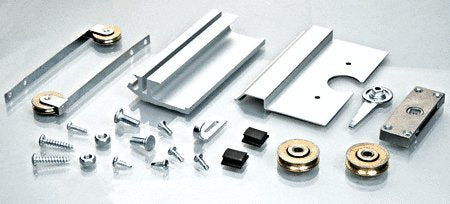 CRL Satin Anodized 2-1/2; Extruded Screen Door Hardware Kit - KDEX212HDW
