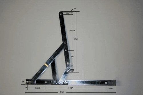 CRL 8" 4-Bar Secure Style Casement Hinge - DSH08