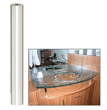 CRL Polished Stainless Standoff Base 3/4" Diameter by 6" Long - S0B346PS