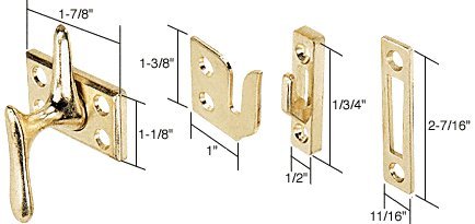 Brass Casement Sash Lock - H3553