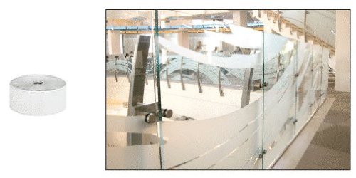 CRL Polished Stainless Standoff Base 2" Diameter by 3/4" Long - S0B234PS