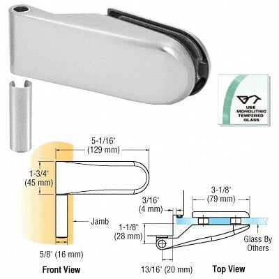 CRL Polished Chrome Roma Free Swinging Interior Door Hinge - PTH351CH