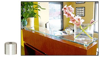 CRL Chrome 3/4" Diameter by 3/4" Long Standoff Base - S0B3434CH