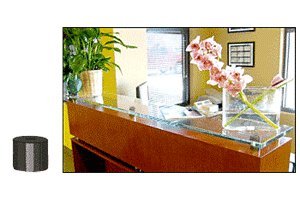 CRL Gun Metal 3/4" Diameter by 3/4" Long Standoff Base - S0B3434GM