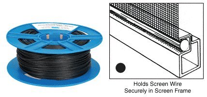 CRL Black .145" Foam Core Screen Spline [500 ft] - FSS145