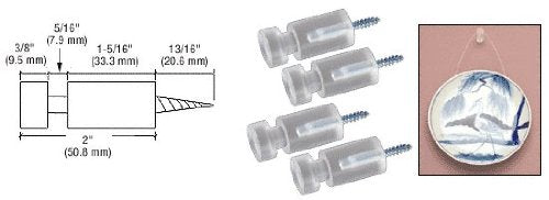 CRL Acrylic Framepegs [4 pack] - FPAC4