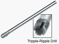 CRL 1.8 mm Tripple-Ripple™ Plated Diamond Drill [6 pack] - TRD186