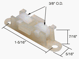CRL Sliding Window Roller with 3/8" Nylon Wheel for House of Aluminum Windows - G3066