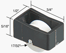CRL 17/32" Nylon Sliding Window Roller for Window Master Windows - G3064