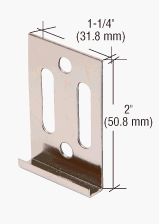 CRL Nickel Plated Vancouver Clip for 6MM Mirror [100 pack] - SW1267