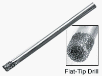 CRL 2.25mm Miniature Plated Diamond Flat-Tip Drill [6 pack] - MD2146