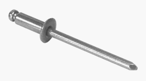 CRL 3/16" Diameter, 1/8" to 1/4" Grip Range Stainless Steel Rivet with Stainless Steel Mandrel [1000 pack] - FBF64PK