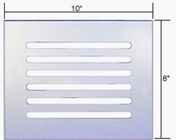 CRL 10" x 8" Clear Acrylic Mirror Grille - FMG1080