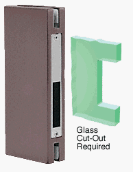 CRL 4" x 10" Duranodic Bronze Finish Keeper for Center Locks with Deadlocks - DTK410DU