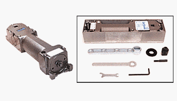 CRL Jackson 900 Series No Hold-Open Spring Power Adjustable Floor Mounted Closer With Center-Hung Package - J990NH0N