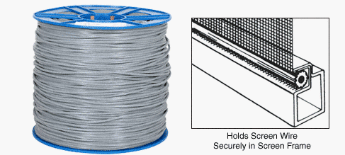 CRL .175" Gray Screen Retainer Spline Bulk 15 Pound Roll - SS175B