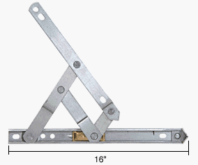 CRL 16" 4-Bar Heavy-Duty Stainless Steel Friction Hinge - 430216