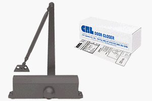 CRL PR42 Bronze Finish Adjustable Spring Power Size 2 - 5 Surface Mount Door Closer - PR42DU