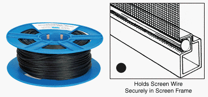 CRL Black .200" Foam Core Screen Spline [500 ft.] - FSS200
