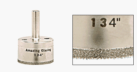 CRL 1-3/4" AG Series Plated Diamond Drill - AG134