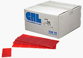 CRL Red 1/8" Plastic Bearing Shimstrips [100 pack] - PBS08